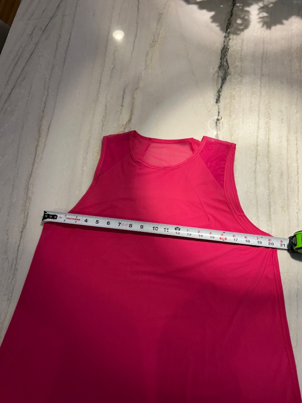 Lululemon sculpt tank passionate pink color sz 12. (Read description) - Picture 4 of 6